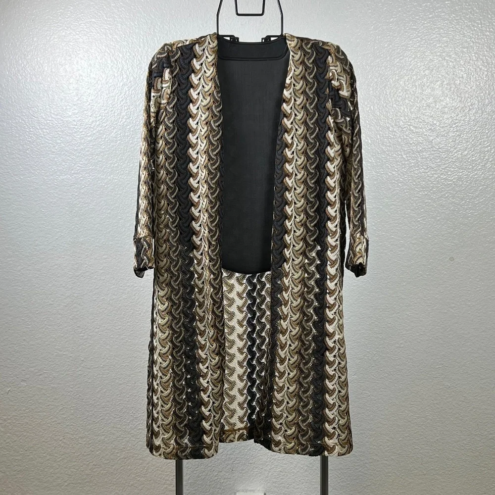 G by‎ Giuliana Black Label Crochet Lace Knit Topper Size S